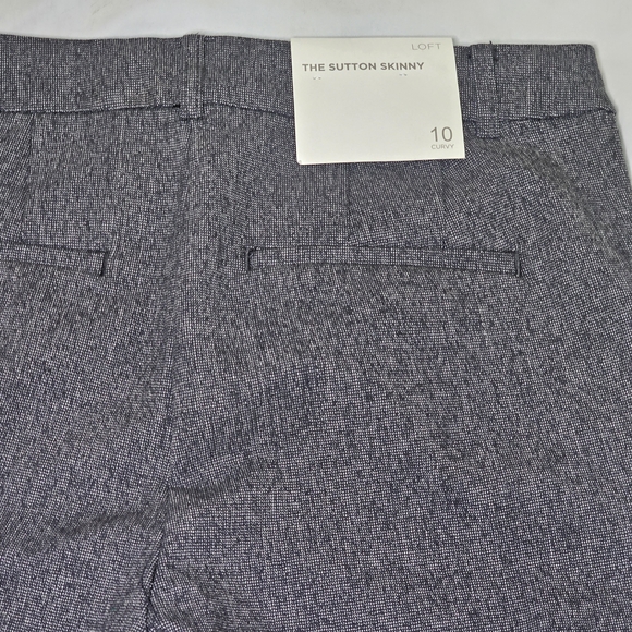 Ann Taylor Loft Sutton Skinny Pants - Women's Size 10 - NWT Gray Office Work - Picture 8 of 10